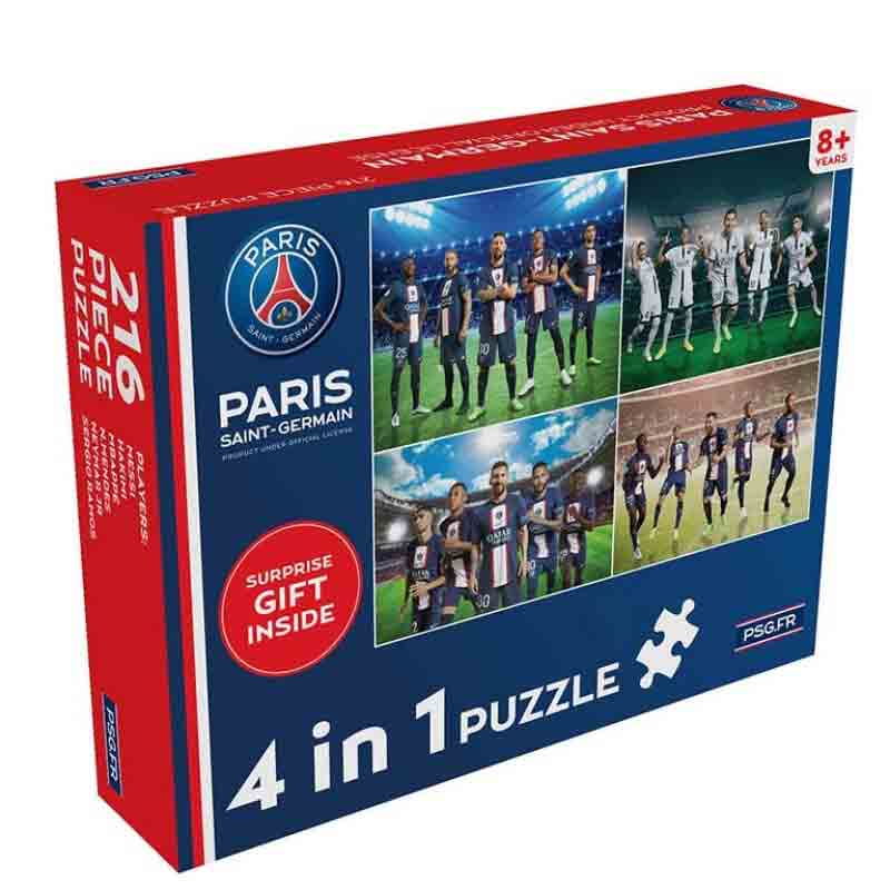 Paris Saint Germain Puzzles Games 4 in 1 Puzzle Educational & Learning Toys for Kids