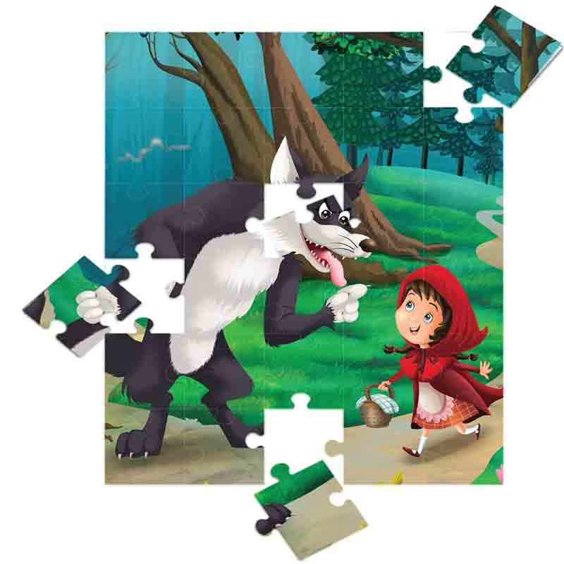 Little Red Riding Hood - 30 Piece Jigsaw Puzzle with Free Reading Book for Kids