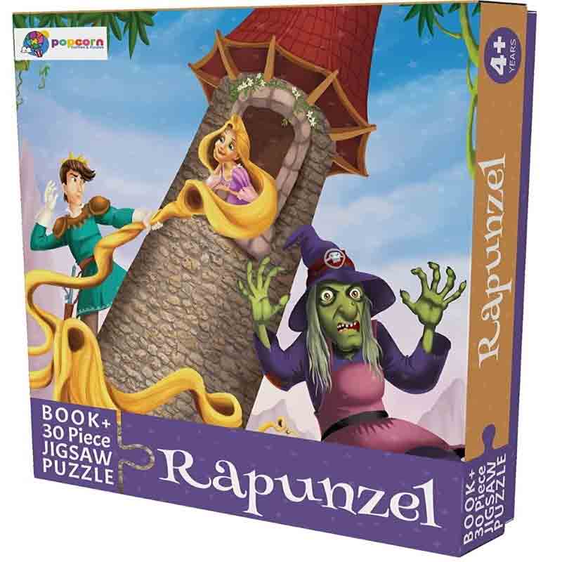 Rapunzel - 30 Piece Jigsaw Puzzle with Free Reading Book Education & Learning Toys for Kids