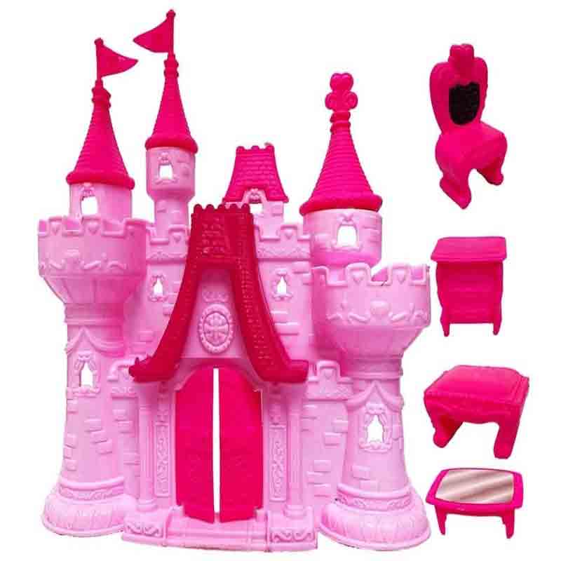Unicorn Castle Doll House Grand Villa Family Doll House Role Play Set with Furniture Set for Kids