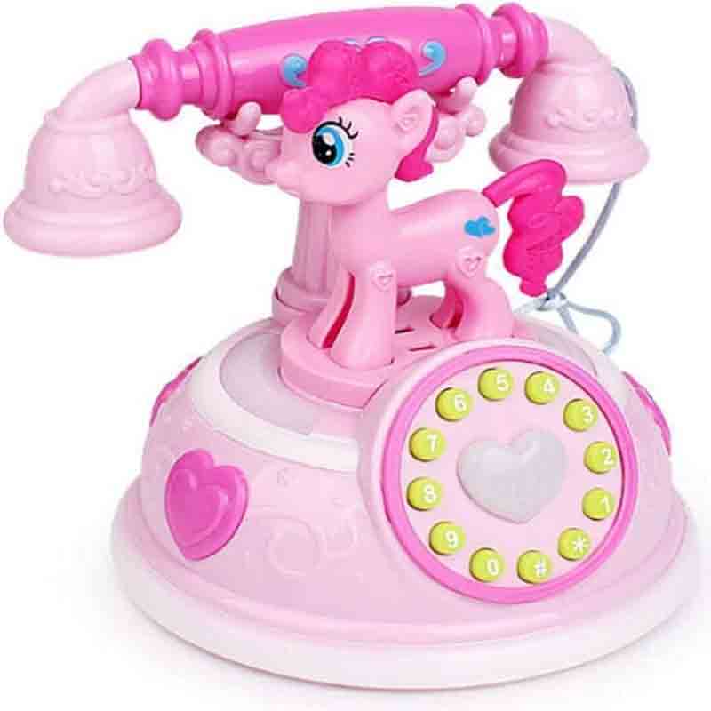 Landline Telephone Musical Phone Toy Simulation for Children Singing Old Phone Toys with Light and Sound Effects toy for kids