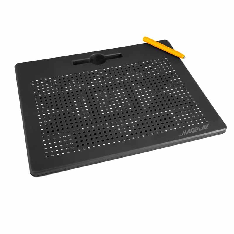 Kipa 782 Magnetic Balls Drawing Slate Board Educational Toy Sketch Pad Draw Freely Doodle Pad Biggest in Size with High Class Plastic Black Color for Kids