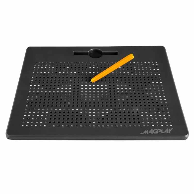 Kipa 782 Magnetic Balls Drawing Slate Board Educational Toy Sketch Pad Draw Freely Doodle Pad Biggest in Size with High Class Plastic Black Color for Kids