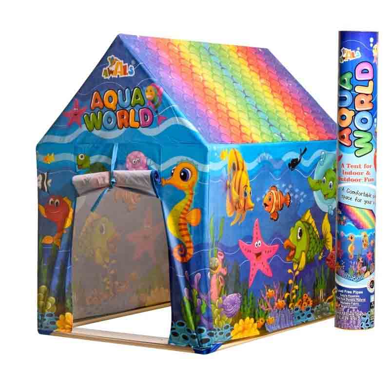 Aqua World Big Size Colorful Play Tent House Playset with LED Lights for Kids Girls and Boys