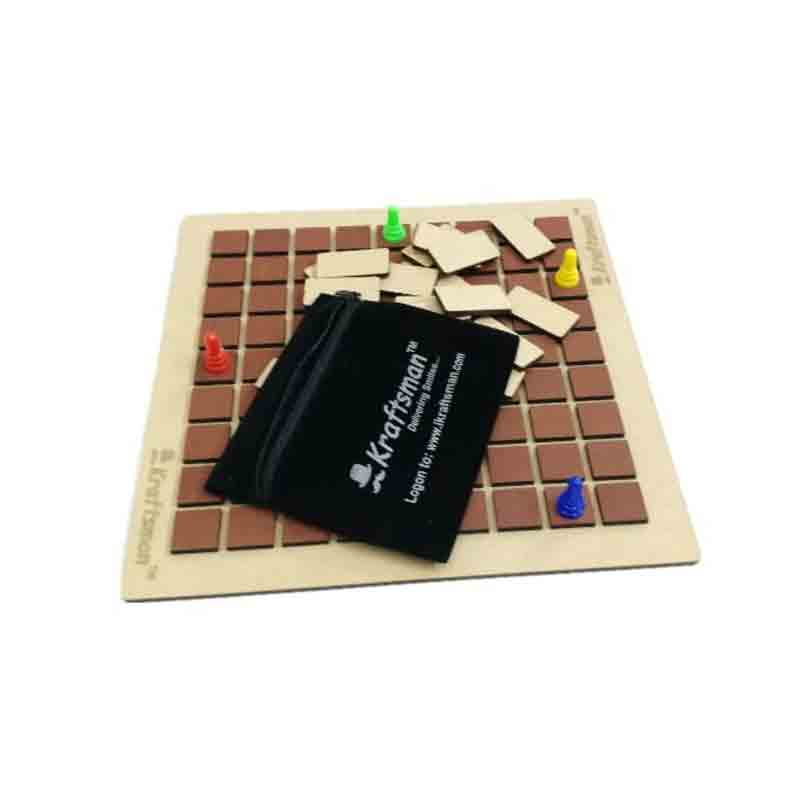 Kraftsman Wooden Corridor Board Game Real-time Maze Game 2-4 Players for Kids & All Age Groups