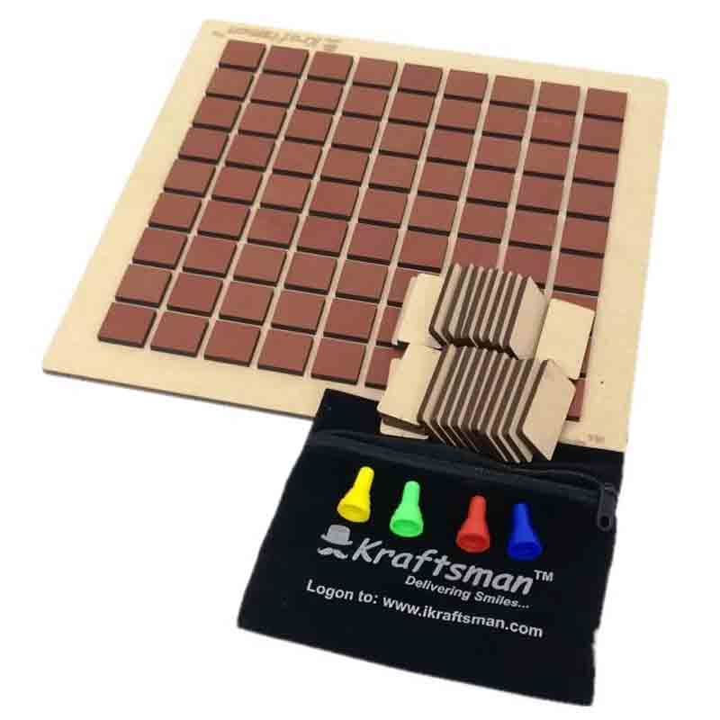 Kraftsman Wooden Corridor Board Game Real-time Maze Game 2-4 Players for Kids & All Age Groups