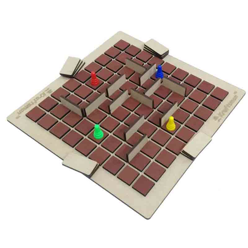 Kraftsman Wooden Corridor Board Game Real-time Maze Game 2-4 Players for Kids & All Age Groups