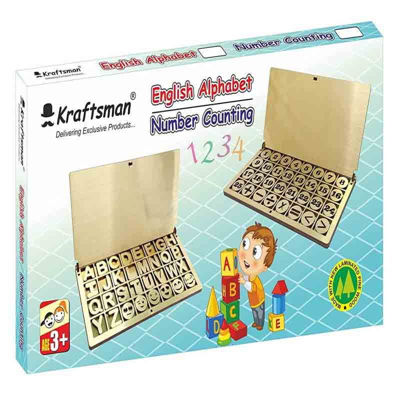 Kraftsman Wooden Portable Maths Number Counting Learning Game Educational Montessori Games  (Multicolor)