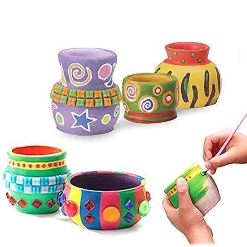 Braintastic Pottery Wheel Battery Operated with Clay Learning and Education Toys Game Multicolor for Kids Boys and Girls