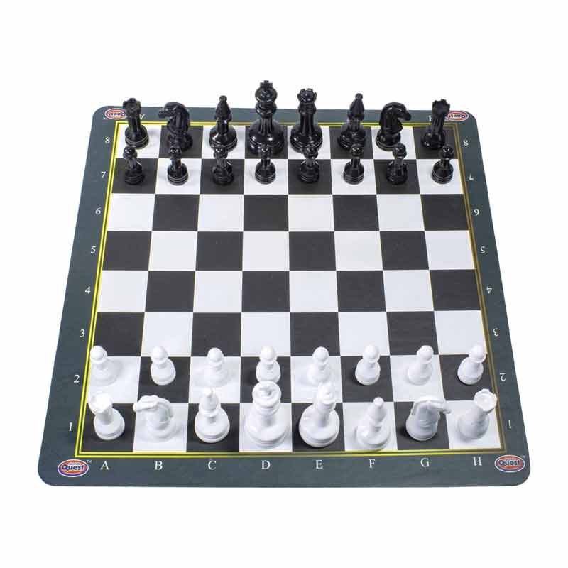 Skoodle Quest Chess & Checker Games ( 3 in 1 Board Game ) Perfect Fun Educational Toy for Teaching & Strategic Thinking