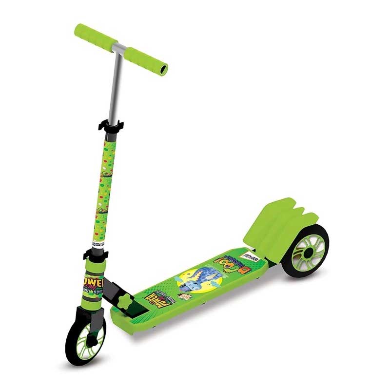 Skoodle PowerPlay Jungle Friends - Cool Dinosaur 3 Wheel Kick Scooter (Green)