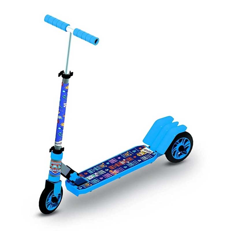 Paw Patrol Skoodle Power Play Scooter, 3 Wheel Kick Scooter, Foldable & Height Adjustable, Slip Resistant Deck, Scooter for Kids, for 3+ Years