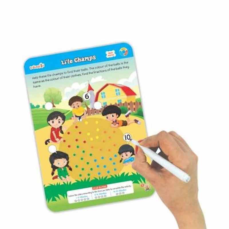 Braintastic Educational Game/Toys: Combo of Math Master and English Master Write & Wipe Reusable Activity Sheets with Free Puzzle for Kids 5+ Years Age (Math Master & English Master)