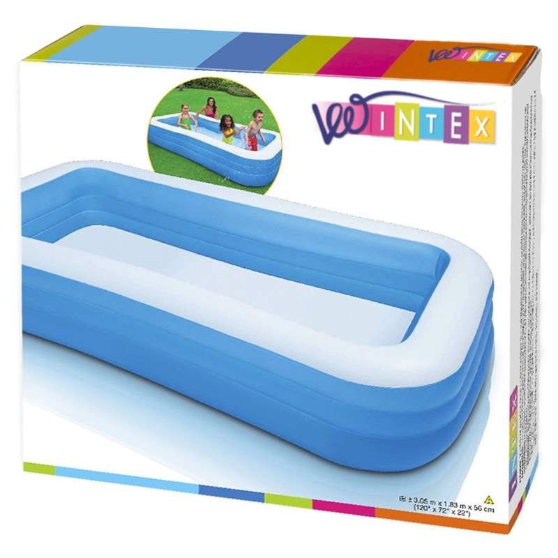 Intex Inflatable Swim Center Family Kiddie Wadding Play Swimming Pool 120"X72".My Gn
