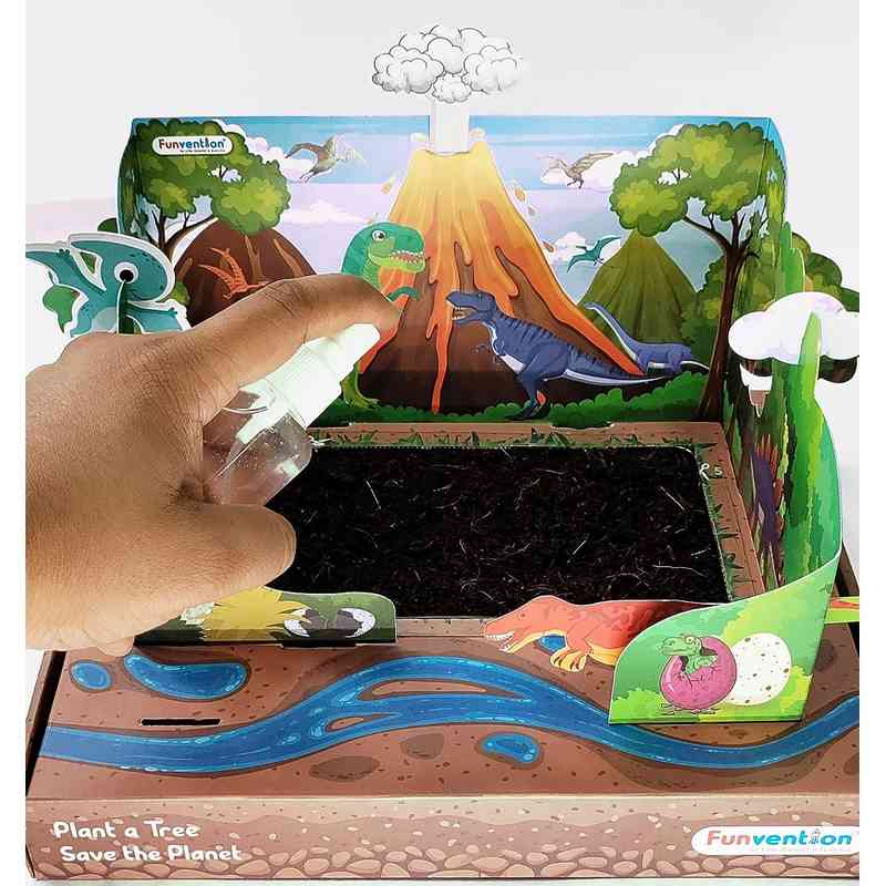Funvention Jurassic Garden Sprinkler Irrigation DIY STEM Learning Kit for Kids 5-12 Years