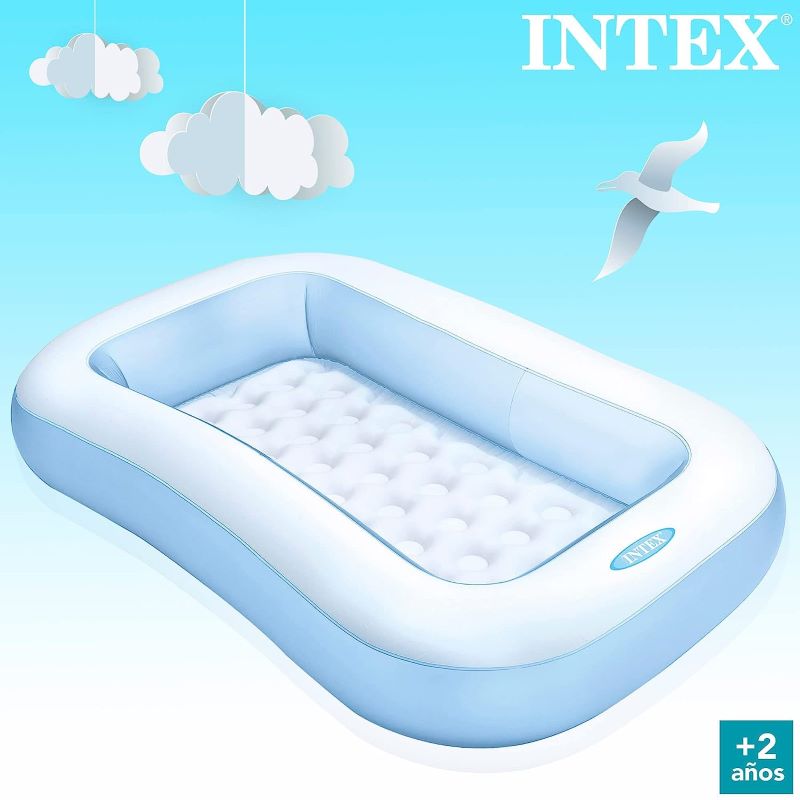 Intex Inflatable Rectangular Pool, Multi Color