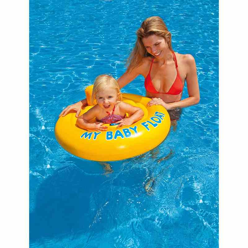 Intex Leg Holes & Saddle Style Seat Baby Float Swimming Aid Swim Seat for Baby Aged 6 Month - 1 Years