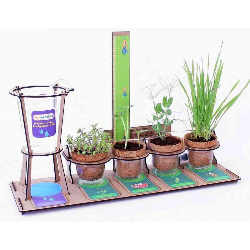 Funvention- for Little Scientist in Every Kid Garden Drip Irrigation Kit (Multicolour) for kids 5-15 Years