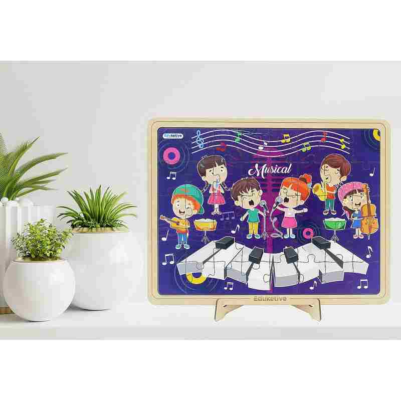 Eduketive Puzzle Decor The Musical Decorative 40 Pieces Jigsaw Puzzle with Stand Kids Age 3-9 Years Preschool