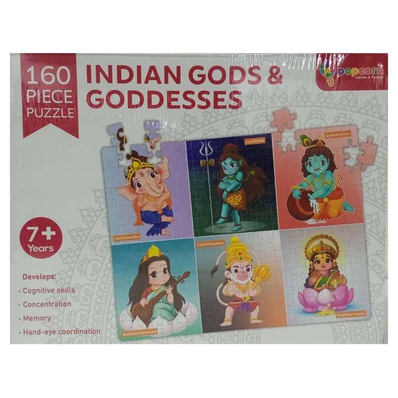 Braintastic Indian Gods & Goddesses Learning & Educational 160 Pcs Jigsaw Puzzles Toys for Kids 7-12 Years