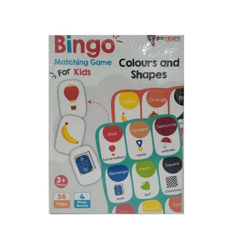 Braintastic Bingo Matching The Game Preschool Learning & Educational Board Game Puzzle Toys for Kids 3-12 Years (Colours & Shapes)
