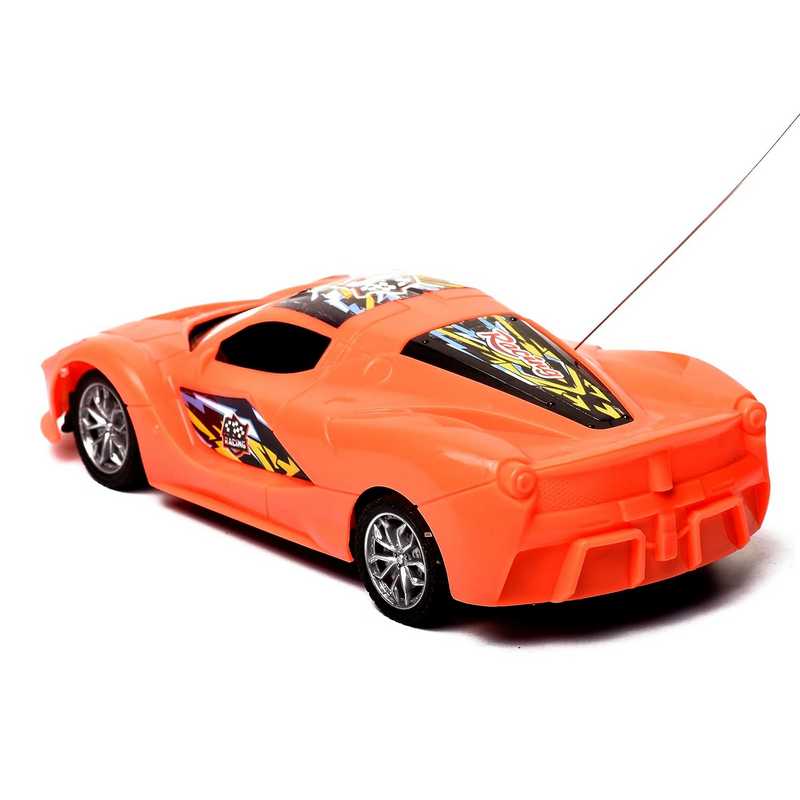 Braintastic Rechargeable Remote Control Racing Car High Speed Racing Sports Car with LED Headlights 1: 18 Scale Fast RC Vehicle Toy for Kids 6-15 Years (Red)