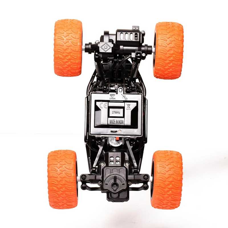 Braintastic Rechargeable RC Remote Control Rock Monster Crawler 4WD 1.18 Scale High Speed Rock Climber Racing Car Toys for Kids 5-15 Years