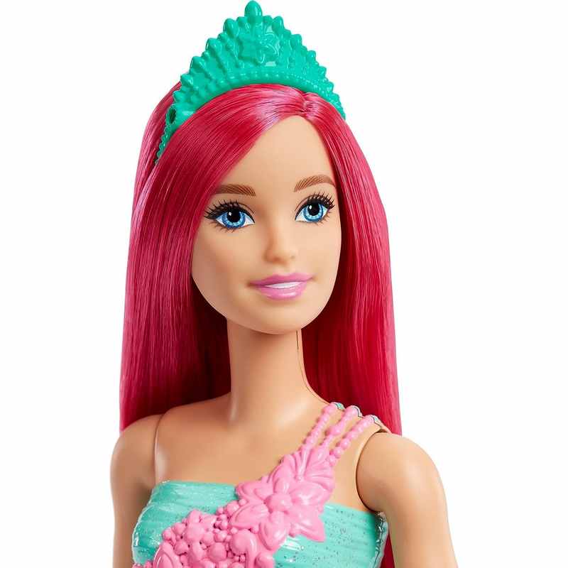 Barbie™ Dreamtopia Princess Doll (Dark-Pink Hair), with Sparkly Bodice, Princess Skirt and Tiara, Toy for Kids Girls 3-12 Years