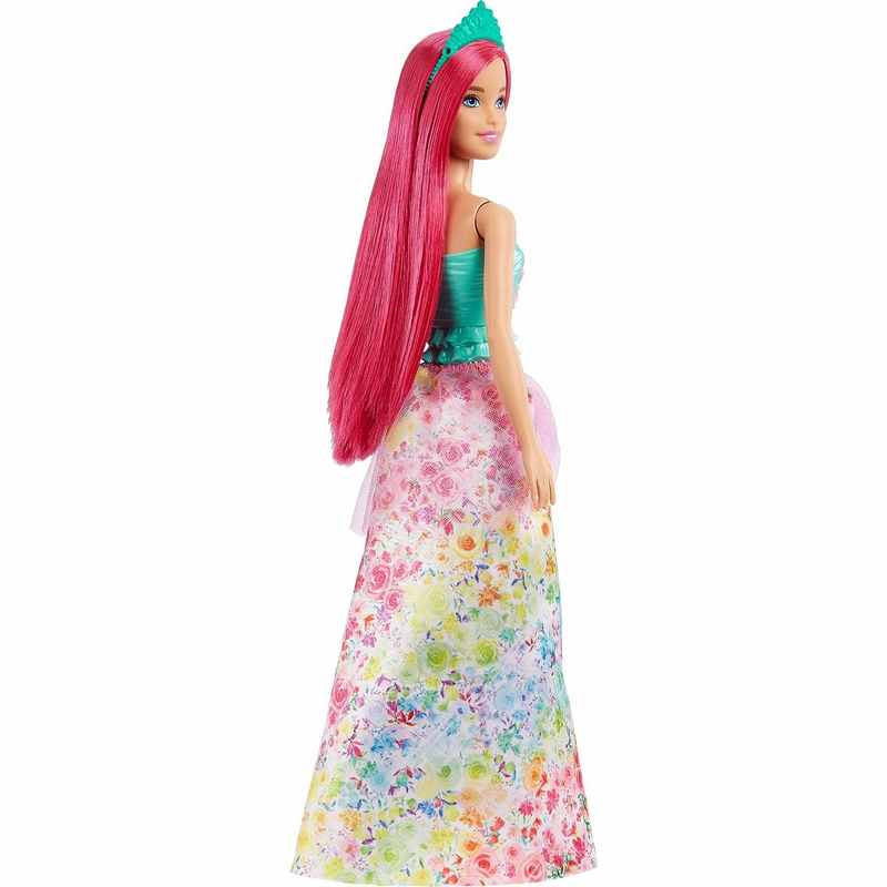 Barbie™ Dreamtopia Princess Doll (Dark-Pink Hair), with Sparkly Bodice, Princess Skirt and Tiara, Toy for Kids Girls 3-12 Years