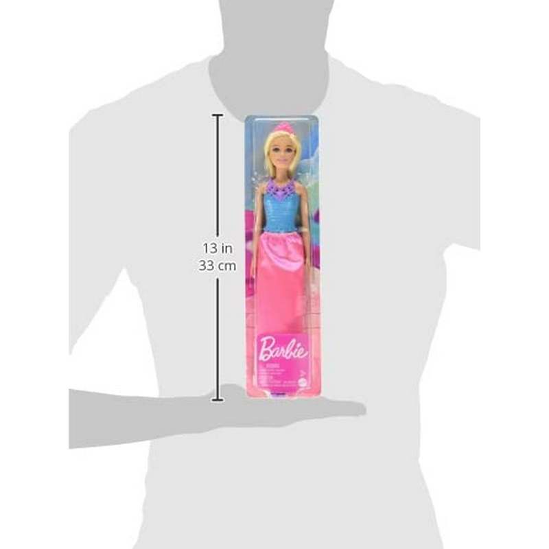 Barbie Dreamtopia Princess Doll (Blonde), Wearing Pink Skirt, Shoes and Tiara, Toy for Kids Girls 3-12 Years