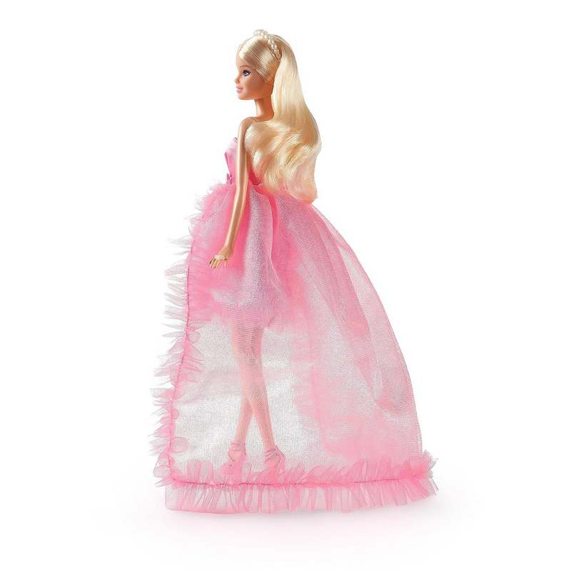 Barbie Doll, Kids Toys, Birthday Wishes™ Doll, Blonde in Pink Satin and Tulle Dress, Fashion Collectibles, Special Occasion Gifts for Girls 3-12 Years