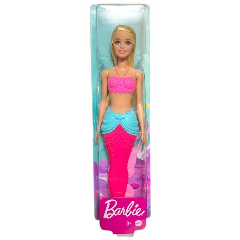 Barbie Dreamtopia Mermaid Doll (Blonde) with Multi-Colored Mermaid Tail, Toy for Kids Girls 3-12 Years