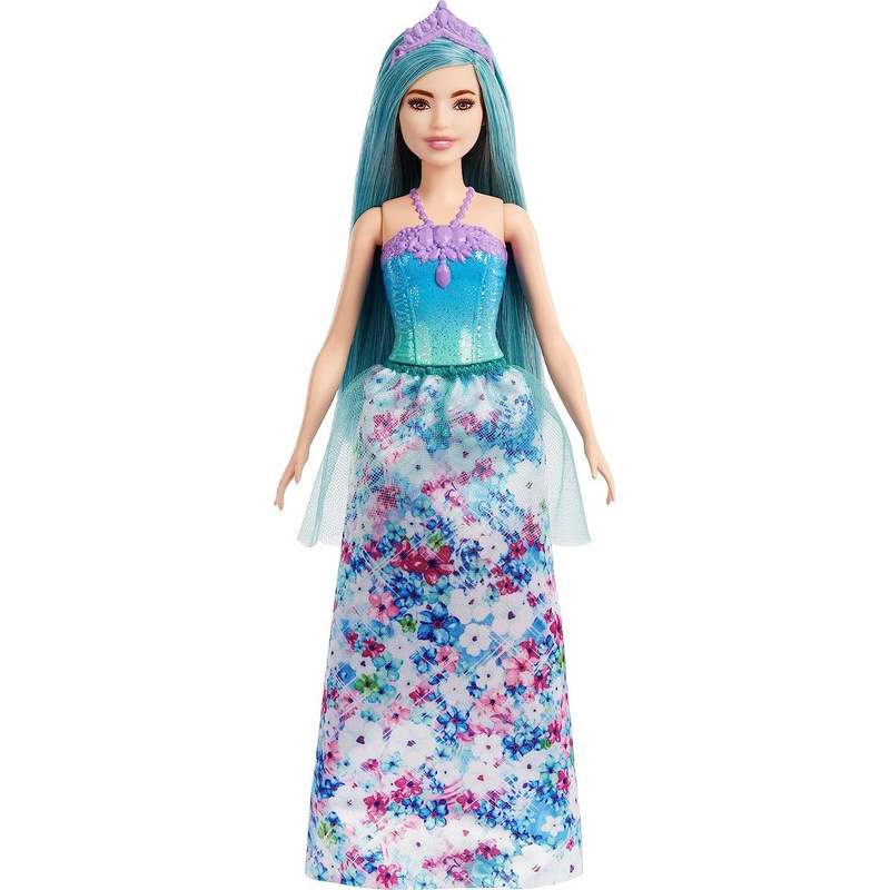 Barbie™ Dreamtopia Princess Doll (Petite, Turquoise Hair), with Sparkly Bodice, Princess Skirt and Tiara, Toy for Kids Girls 3-12 Years