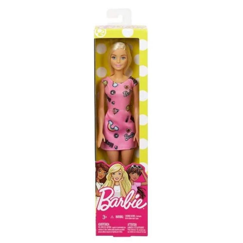 Barbie Doll asual dresses feature trendy silhouettes with graphic prints and touches of pink For Kids Girls 3-12 Years