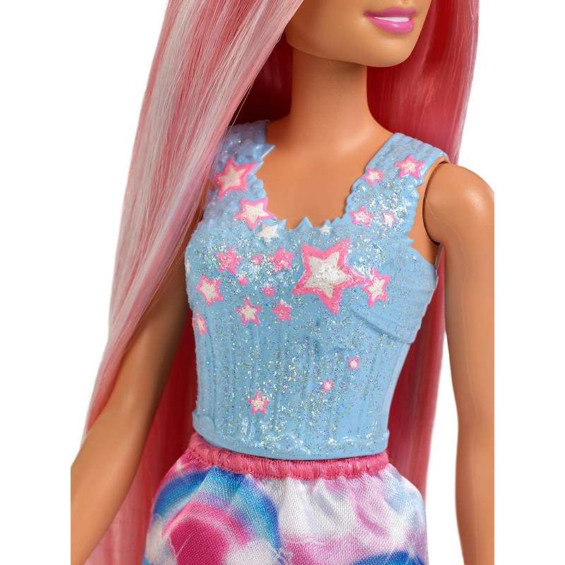Barbie Princess Doll hairstylists' dream with extra-long, fantasy-colored hair for Kids Girls 3-12 Years