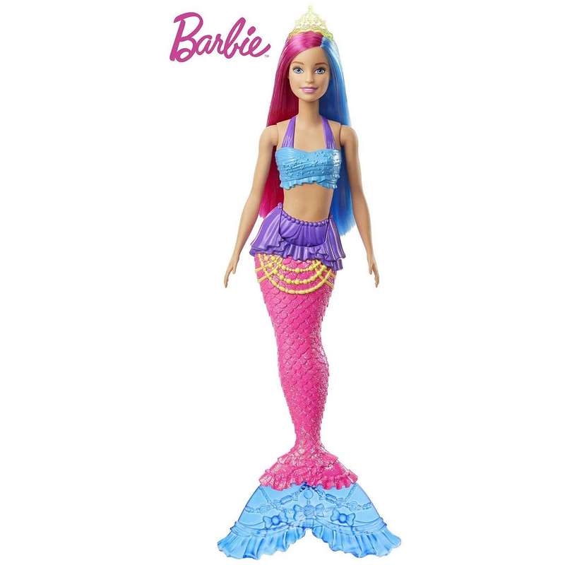 Barbie Dreamtopia Mermaid Doll shines in a colorful bodice and super-sparkly tail For Kids Girls 3-12 Years