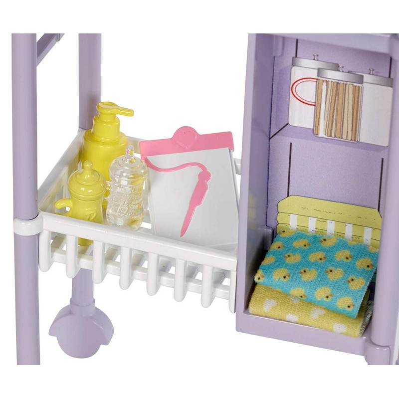 Barbie Mb Reality Baby Doctor Playset with stylish furniture, themed accessories to expand storytelling play and a toddler patient to treat For Kids 3-12 Years