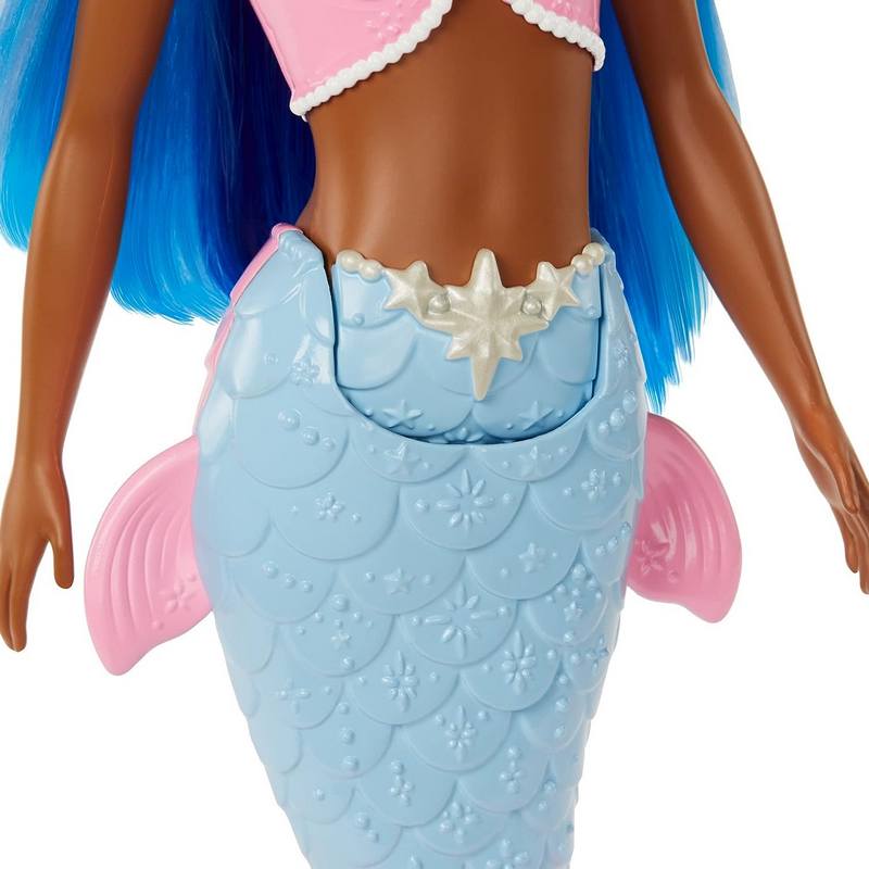 Barbie Dreamtopia Mermaid Doll (Blue Hair) with Pink & Blue Ombre Mermaid Tail and Tiara, Toy for Kids Girls 3-12 Years