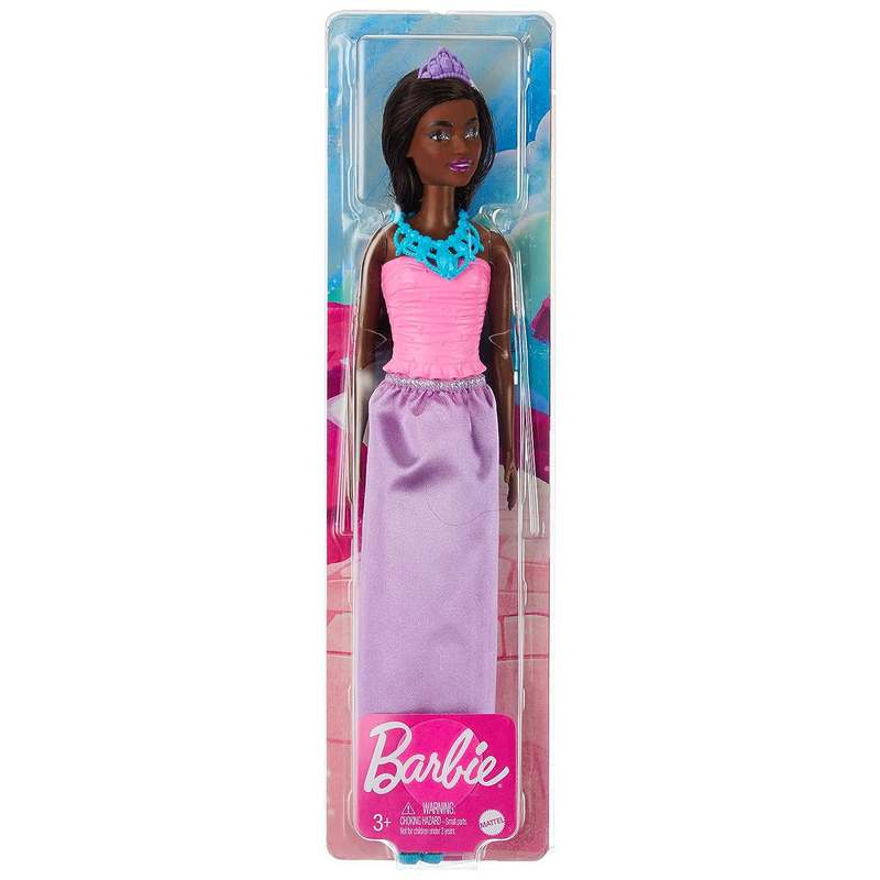 Barbie Dreamtopia Princess Doll (Brunette), Wearing Purple Skirt, Shoes and Tiara, Toy for Kids Girls 3-12 Years