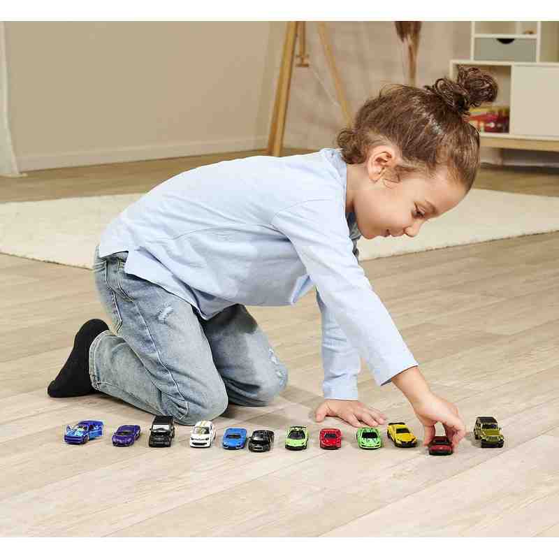 Majorette 8 Die Cast Metal Model Vehicles in The Ultimate with Limited Edition Cars Rotating Wheels and Suspension Set of 13 For Kids 5-15 Years