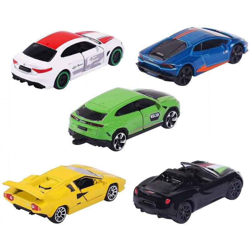 Majorette Dream Italian Toy Car Gift Set, Model Cars  Alfa Romeo and Lamborghini- Set of 5 For Kids 5-12 Years