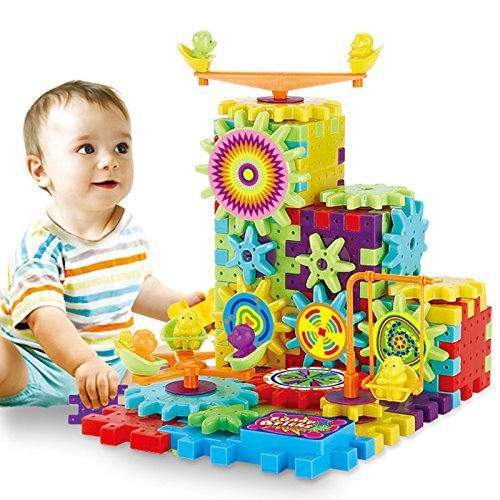 Braintastic 101 Pcs Miracle Bricks Motorized Spinning Gear Building Block Toy Sets Interlocking Learning & Educational Game for Kids