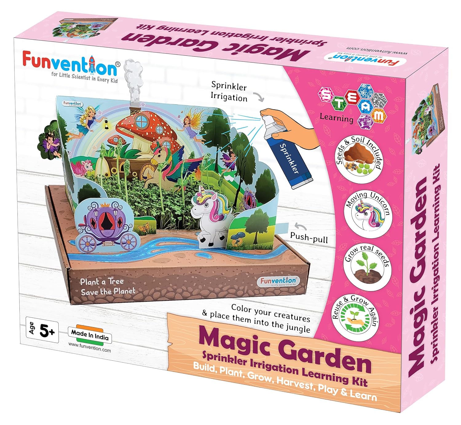Funvention Magic Garden Sprinkler Irrigation DIY STEM Learning Kit for Kids