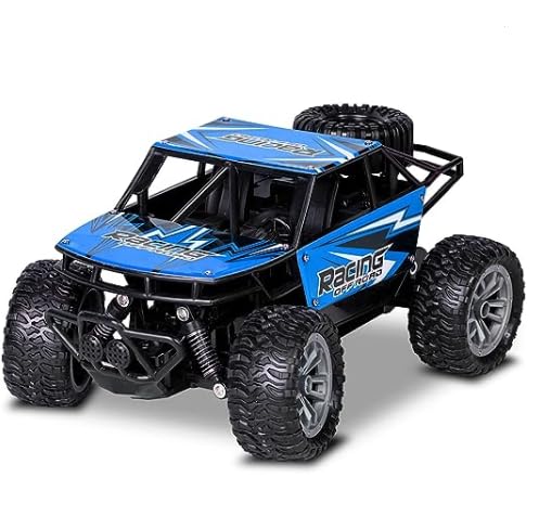 Remote Control Dirt Tracker HIGH Speed Drifting RC Car 15 KMH High Speed 1:18 Scale 4Wd Racing Car for Kids Blue