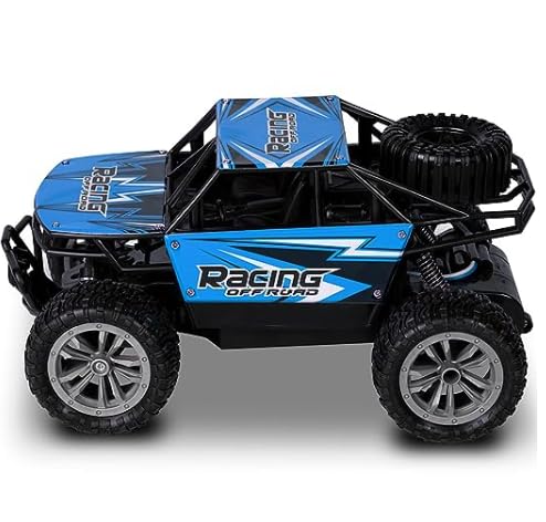 Remote Control Dirt Tracker HIGH Speed Drifting RC Car 15 KMH High Speed 1:18 Scale 4Wd Racing Car for Kids Blue