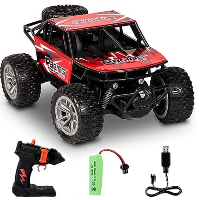 Remote Control Dirt Tracker HIGH Speed Drifting RC Car 15 KMH High Speed 1:18 Scale 4Wd Racing Car for Kids Red