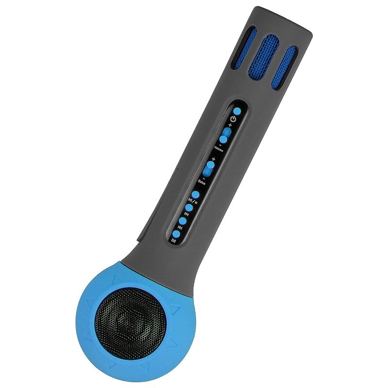 ZEBRONICS Zeb-Fun 3 W Karaoke Mic Comes with Bluetooth Supporting Speaker, mSD Card, AUX and Media Control(Blue)