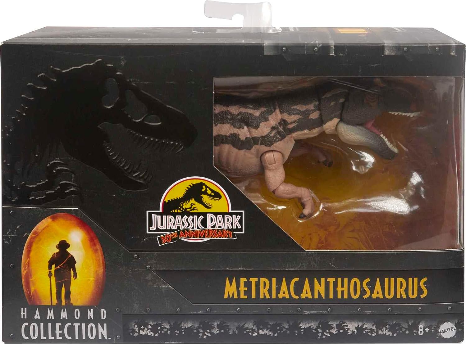 Jurassic World Jurassic Park Hammond Collection Dinosaur Figure Metriacanthosaurus, Medium Size Dino Detailed Design 17 Articulations