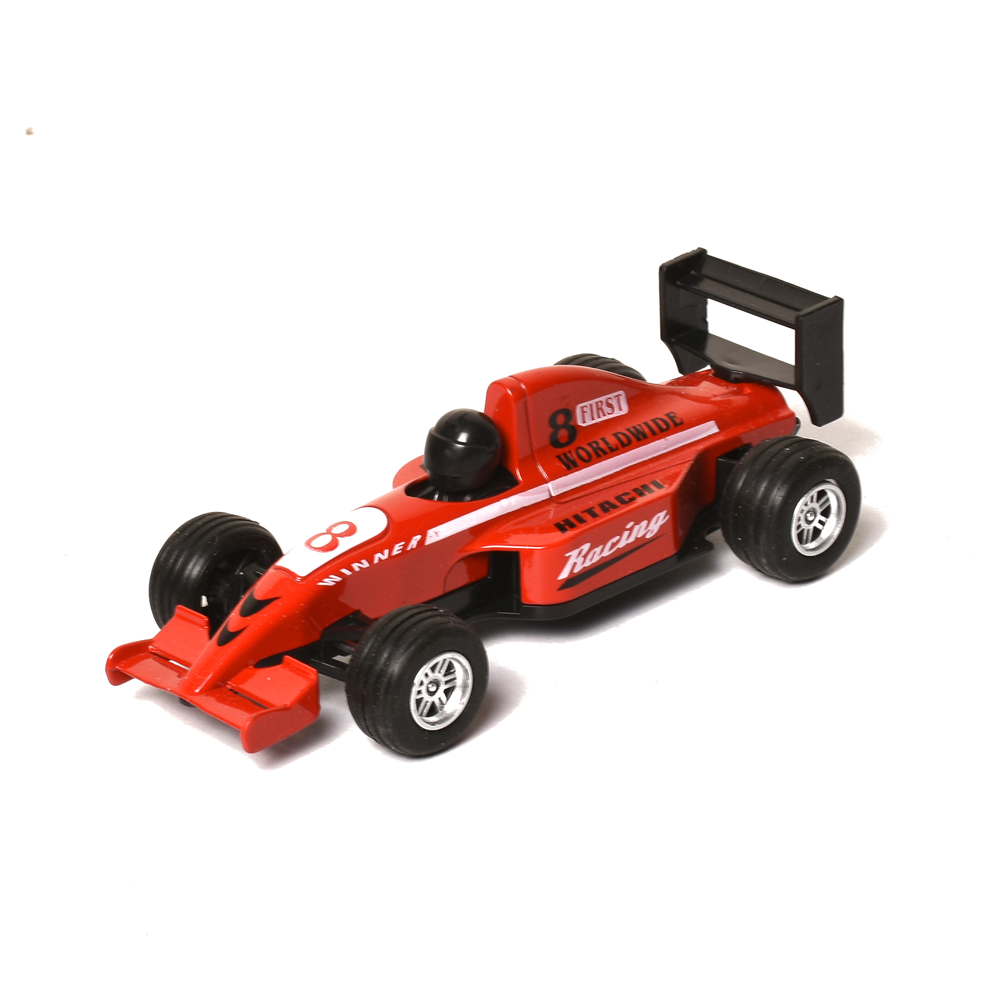 Braintastic Pullback Friction Simulation Model Small Size Racing Car Miniature Vehicle Toys for Kids Age 3 + (Red)