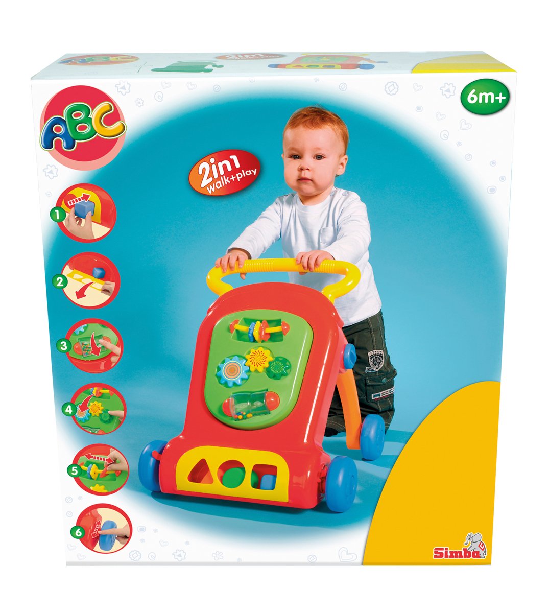 Simba ABC Baby Walker, Multi Color